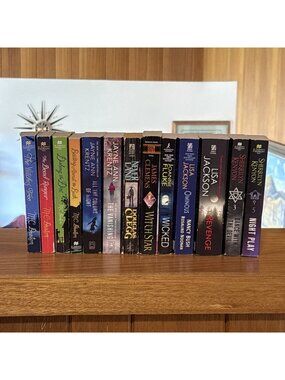 Lot of 13 Thriller Mystery Fantasy Paperback Novels MC Beaton Sherrilyn Kenyon